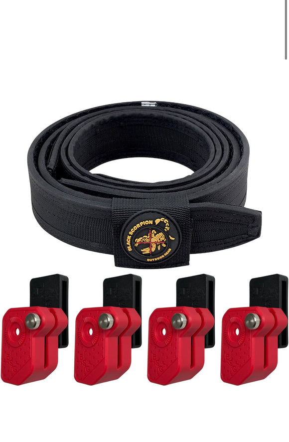 combo Competition Rig - 1 Pro HD Belt, 4 Ambidextrous Double Stack Mag