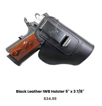 IWB  Multi Gun - Black Leather IWB Holster