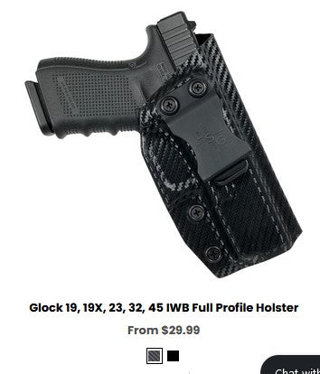 G19 Glock 19, 19X, 23, 32, 45 IWB Full Profile Holster - IWB Holsters
