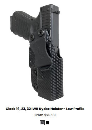 G19X Glock 19, 23, 32 IWB Kydex Holster - Low Profile – parabellum 360 ...