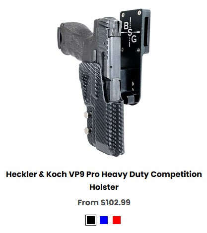 H&K VP9  Pro Heavy Duty Competition Holster - OWB Holsters