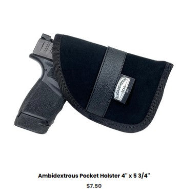 M&P40 Shield Ambidextrous Pocket Holster 4'' x 5 3-4'' - IWB Holsters