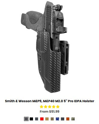 Smith & Wesson  M&P40 5', M&P40 M2.0 5'' Pro IDPA Holster - IWB Holsters