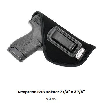 Smith & Wesson M&P9 Shield Nylon IWB & Pocket Holster 6'' x 4 3-8'' - IWB Holsters
